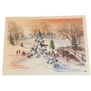 Vintage Winter Wonderland Holiday Paper Placemats
